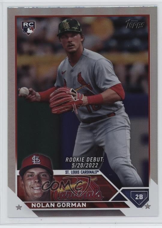 2023 Topps Update Rookie Debut Rainbow Foil Nolan Gorman #US212 0q5