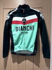 Bianchi Milano Bicycle Cycling Jersey  Long Sleeve Tricolor Small