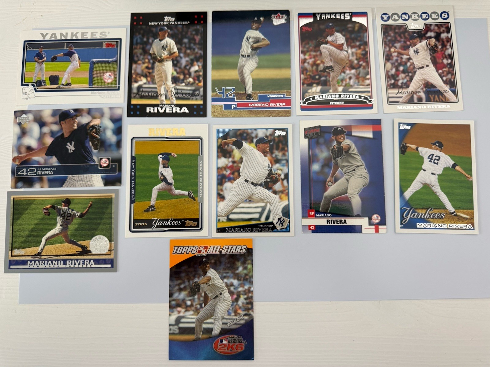 Mariano Rivera Lot 12 Different Baseball Cards 1998-2009 New York Yankees