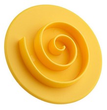 Br&ouml;tchenteigdr&uuml;cker Stempel Set 3 Stk ABS Kunststoff Spirale Kaisersemmel &Oslash; 8 cm