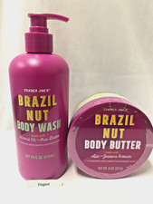 Trader Joe's Brazil Nut Body Wash Body Butter Set 2 Pieces Full Size New