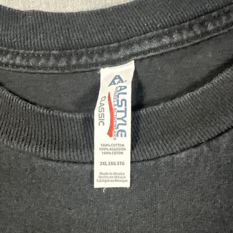 Vintage Deathwish In Murdertown Mister Roger’s Parody T-Shirt Size 3XL Black Y2K - Image 3 of 4