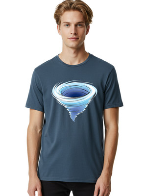 Tornado Mens Graphic Tee, 100% Cotton, Casual Summer Wear