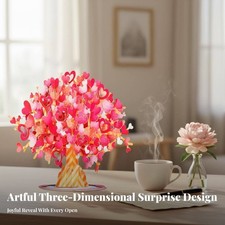 3D Rise-up Card Intricate Design Paper Arrangement Laser Cut Intricacys