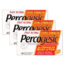 Percogesic Extra Strength Pain Relief  Aspirin Free Dual 3 Count Pack of 1 