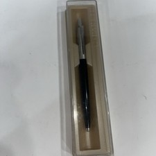 PARKER JOTTER Ballpoint pen BLACK , brass threads . made in USA