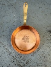Vintage French Copper Miniature Frying Pan Lasserre Restaurant Paris