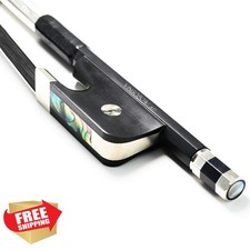 1/2 Size Carbon Fiber Upright Double Bass Bow VINGOBOW French Model 100BFB 68...