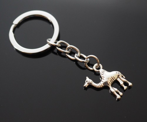 Camel Single Hump Bactrian Dromedary Silver Pendant Keychain Gift Key Chain - Picture 6 of 7