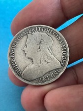 VINTAGE GREAT BRITAIN 1893 2 SHILLINGS FLORIN