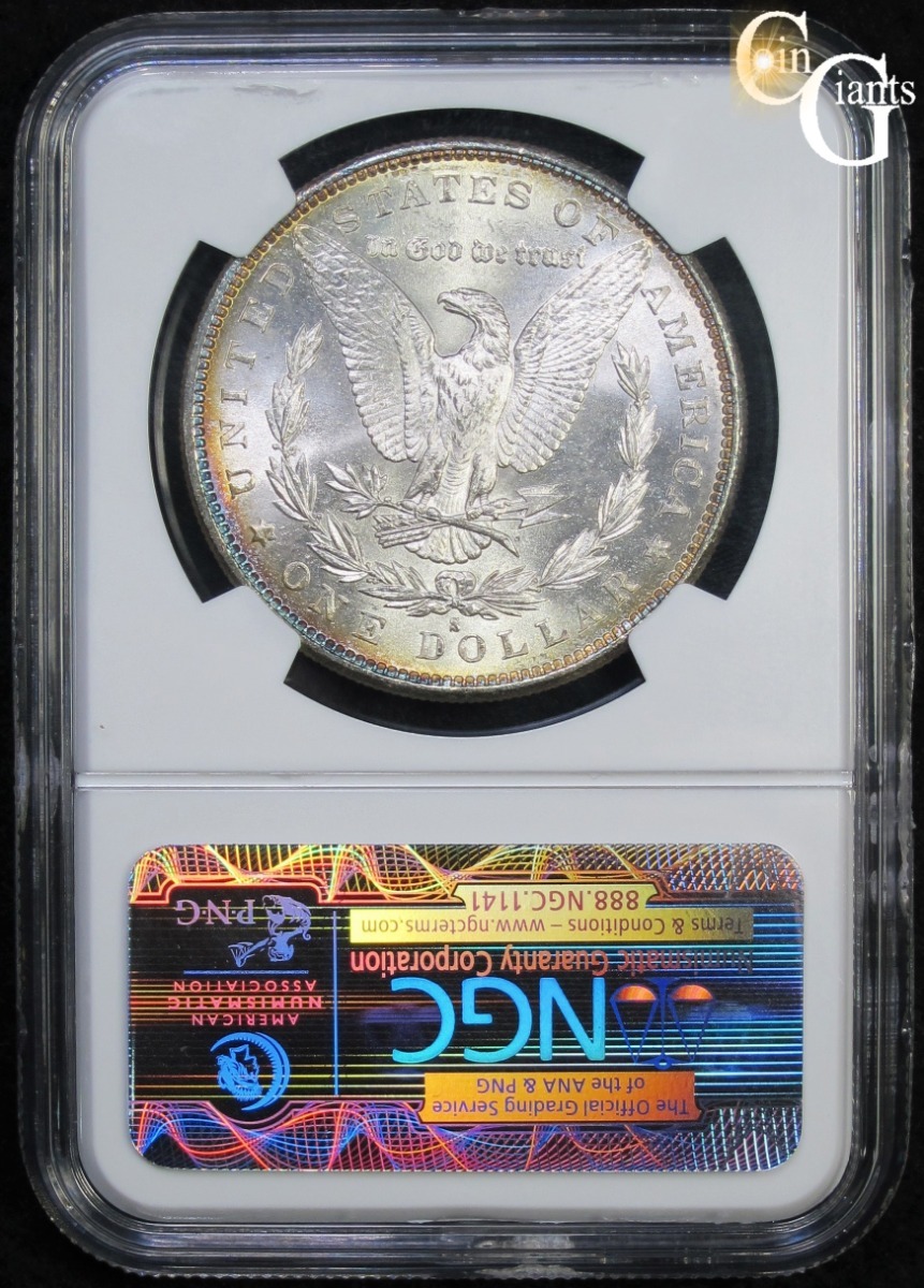 1881-S Morgan Silver Dollar NGC MS66+* Plus Star Rainbow Toning