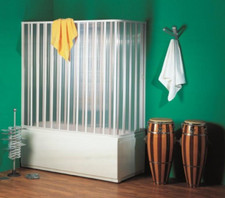 BOX PARETE VASCA A 2 LATI 'VENERE' APERTURA LATERALE A SOFFIETTO REVERSIBILE