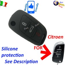Silicone Cover Protection Shell Pci12 Flip Key Citroen 3 Buttons