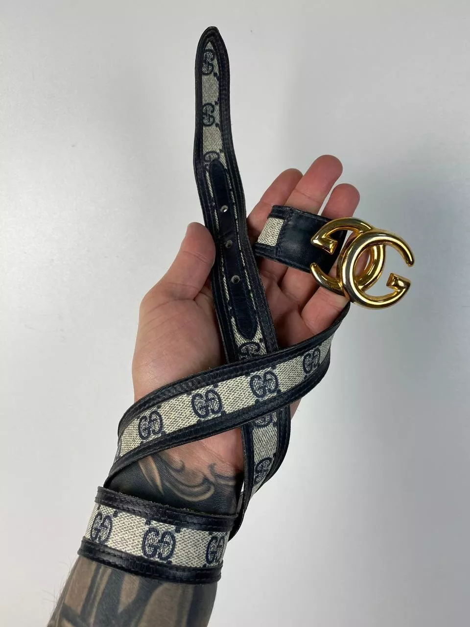 Ceinture vintage en cuir Gucci