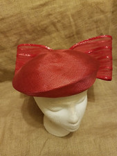 Vintage Mr John Classic Red Bow Hat
