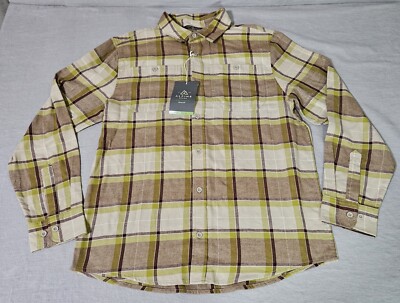 Alpine Design Flannel Shirt Men's Size Medium Mount Evans Tree Moss