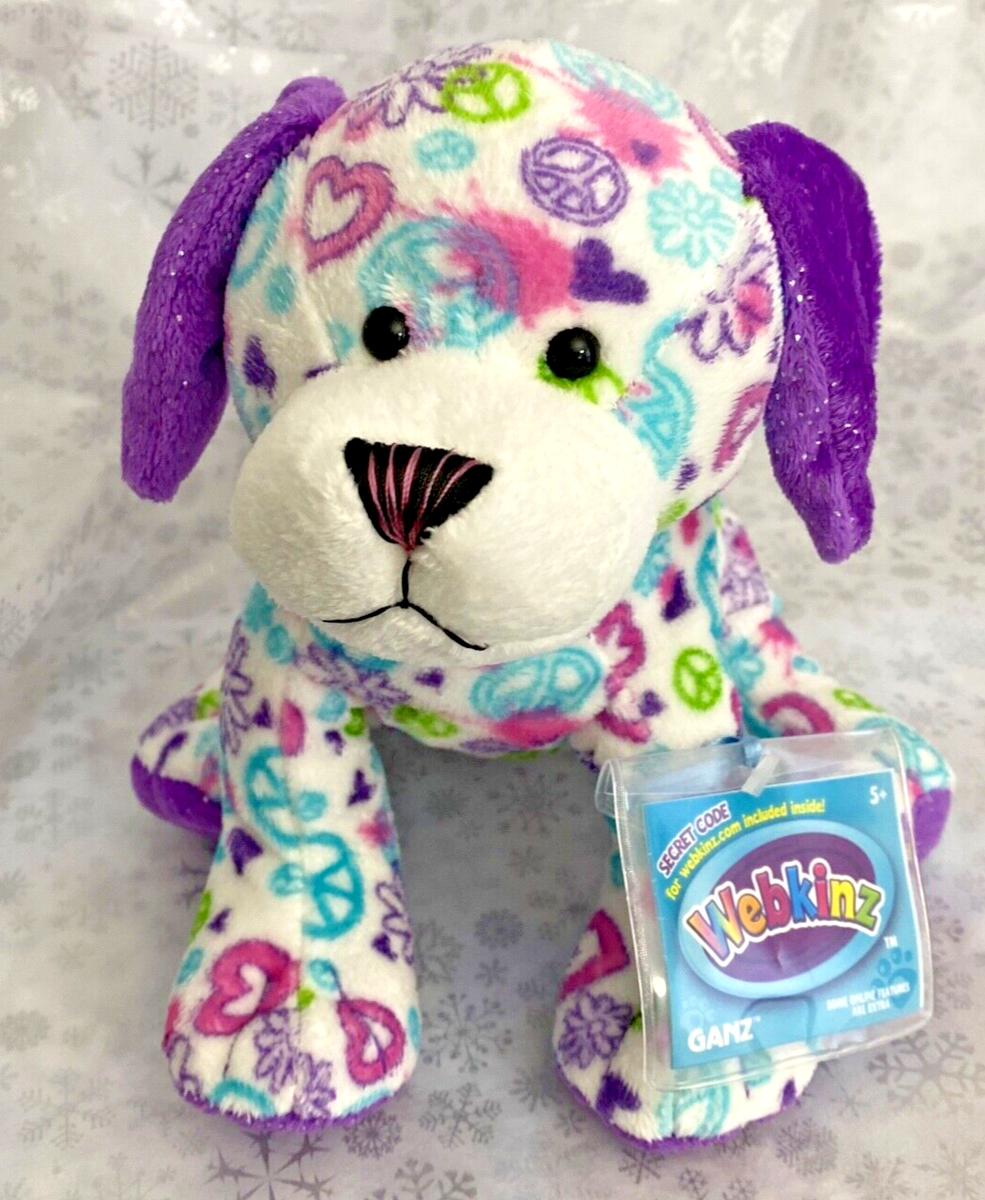 Webkinz Peace Out Puppy, New with sealed tag, HM693, Hearts Love