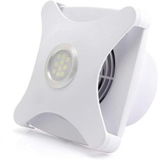 BATHROOM EXTRACTOR FAN  WITH LIGHT LED 100mm / 4" for wall and ceiling