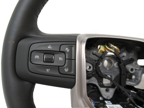 2023 GMC Yukon Steering Wheel Black Leather Auto Stop Lane Active Safety Assist - Picture 3 of 10