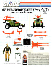 2006 GI JOE RC CROSSFIRE ALPHA 27 PRINT AD - RUMBLER FAST ATTACK VEHICLE AD ART
