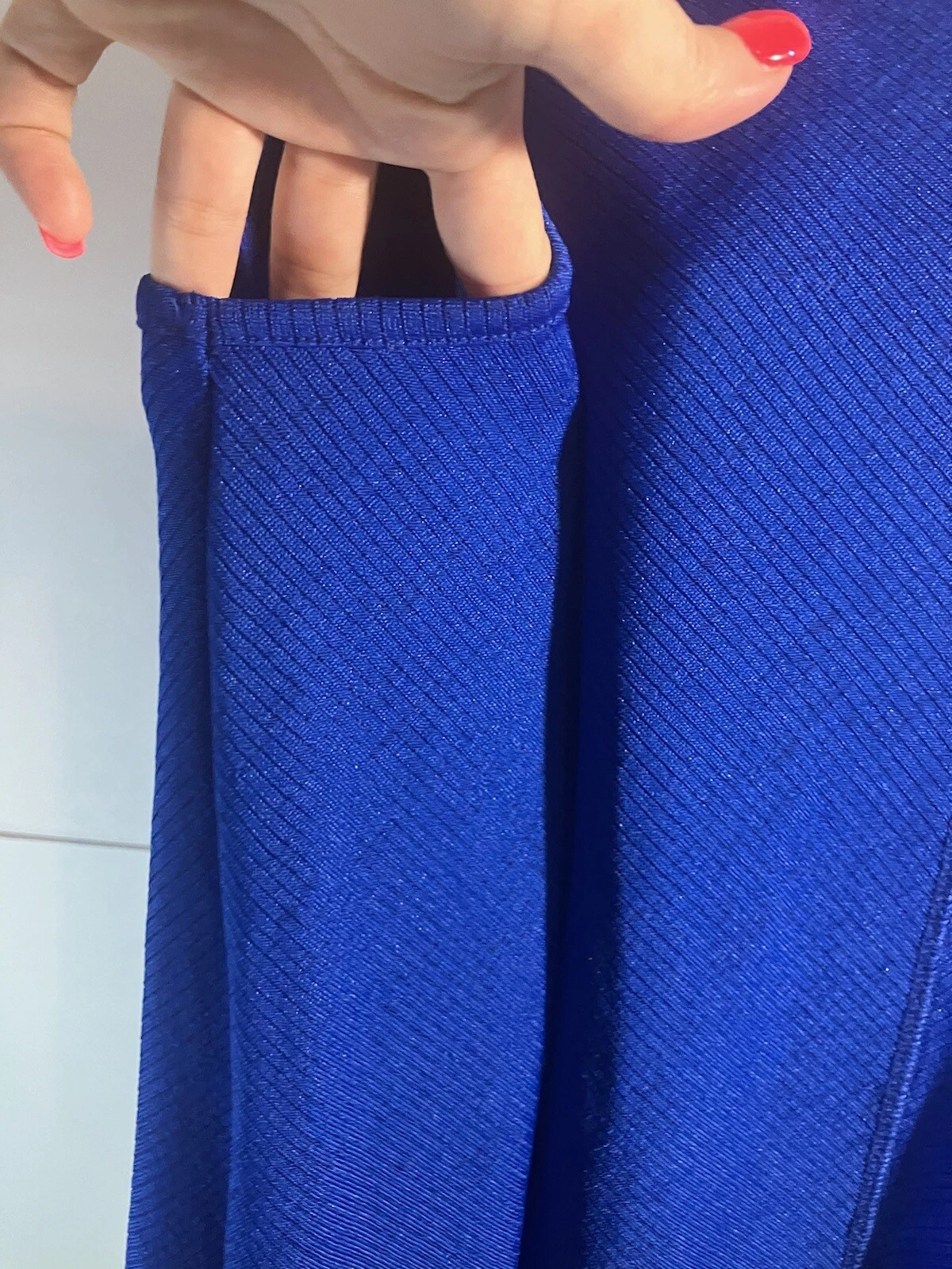 Camicia donna ALYX top senza maniche blusa elasticizzata con cambio taglia XL blu