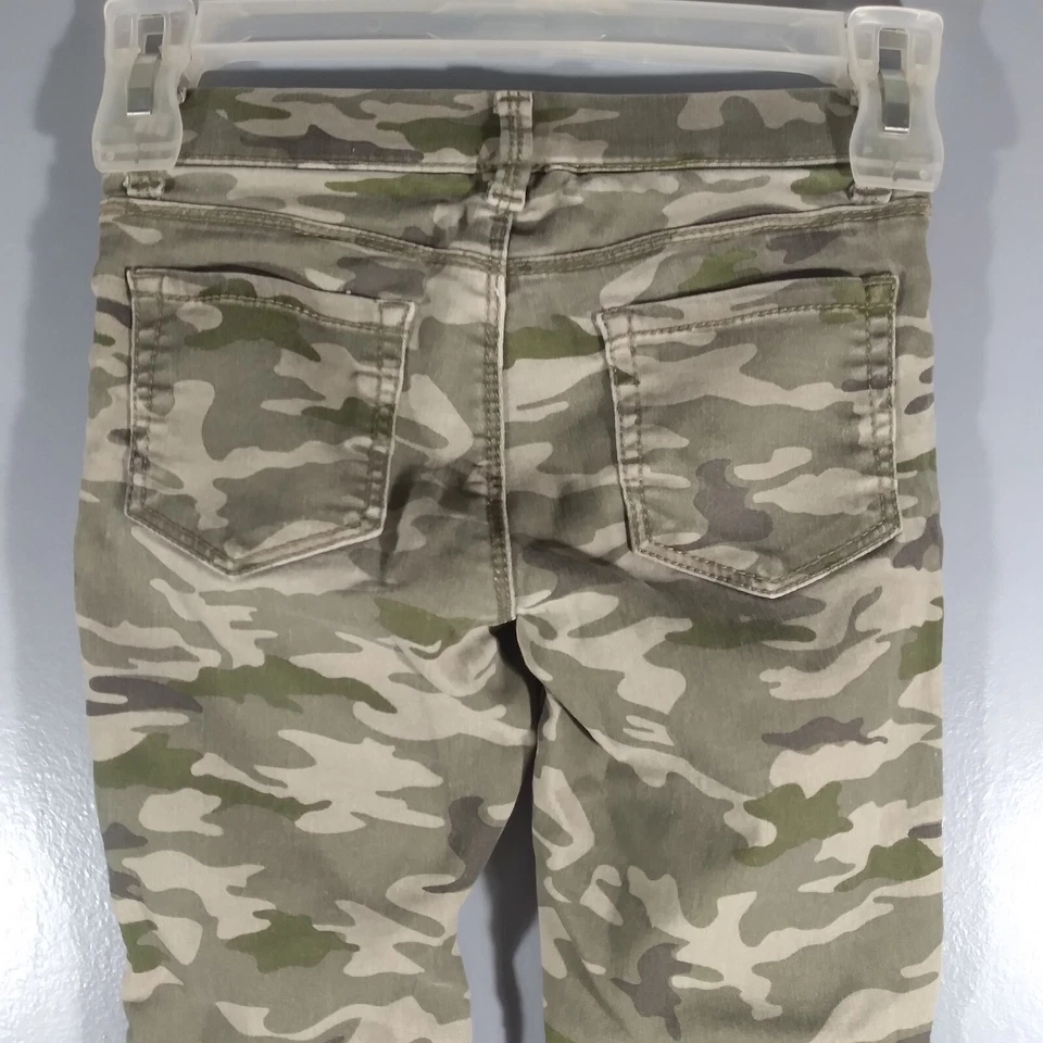 Pantalones cargo Wonder Nation camuflaje verde bolsillos para niñas talla 6-6x Foto 4 de 4