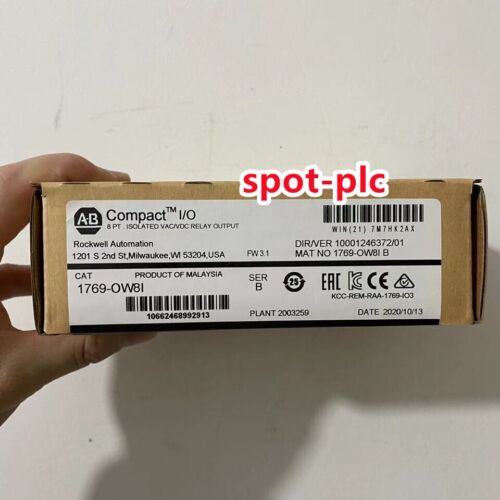 New Factory Sealed AB 1769-OW8I / B CompactLogix Relay Output Module 1769OW8I