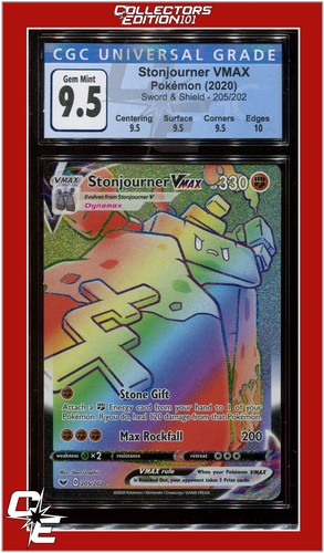 Stonjourner VMAX graded CGC 9.5 for sale on eBay