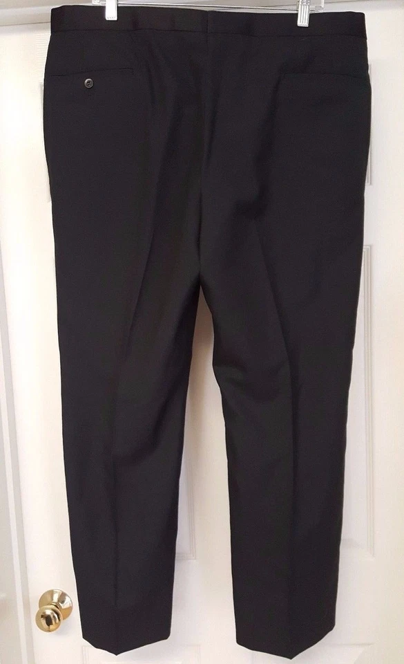 Phillipe Gabriel Mens Size Jacket R 46 Pants R 41 Suit Black Tuxedo - Image 4 of 4