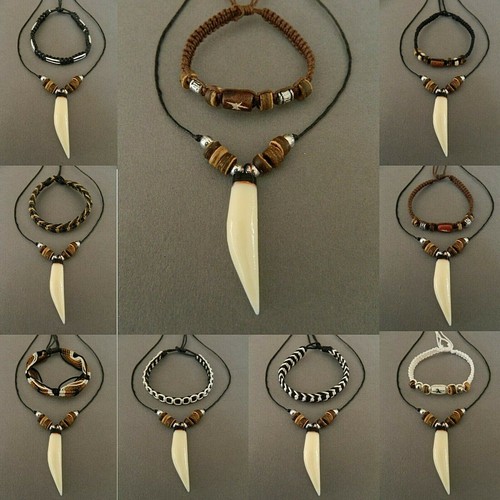 Necklace Bracelet gift set mens boys 