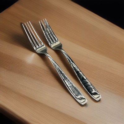 Mikasa NATASHA Stainless 18/10 Glossy Dinner forks  Flatware 2pc
