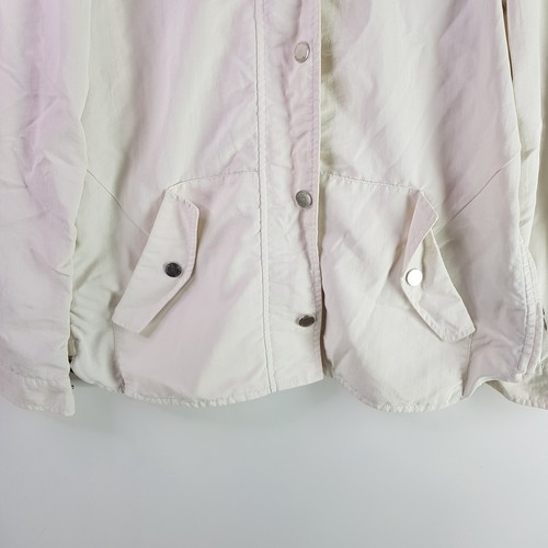 Tommy Hilfiger Windbreaker Jacket Womens Size S/P White Hooded Lightweight Logo - Picture 3 of 17