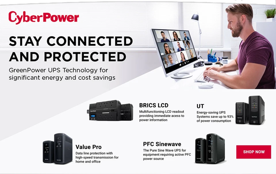 CyberPower PFC Sinewave Value PFC Pro UT BRICs 500W to 1600W PSU BACK UP POWER - Image 2 of 4