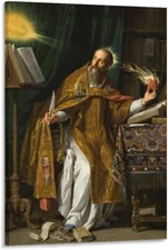 Augustine of Hippo Poster Canvas Wall Art Poster Decorative Print Picture