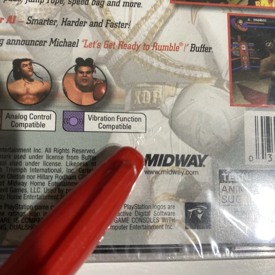 SEALED PS1 Ready 2 Rumble Boxing: Round 2 (Sony PlayStation One, 2000) - Image 3 of 4