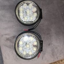2 4 Round Led Spot Light Pod Work Flood Driving Fog Lamp Offroad 4wd Atv Truck