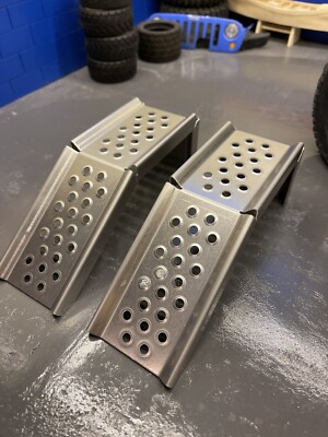 1/10 Scale RC Crawler .040'' Aluminum Scale Shop Ramps, 2 piece set