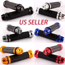 Motorcycle 7/8" Hand Grips Handle Bar Rubber Gel For YAMAHA HONDA KAWASAKI BMW