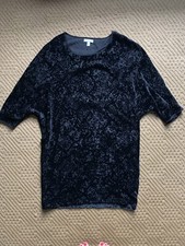 Urban Outfitters Silence + Noise Black Burnout Velvet Long Sleeve Dress
