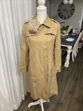 Goelia Light Camel Ladies Trench Coat Size Medium (6)
