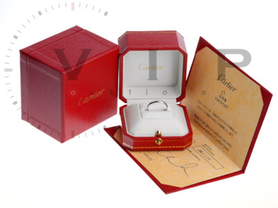 CARTIER ''1895'' BAGUE ALLIANCE RING PLATIN TRAURING EHERING WEDDING BAND PLATINUM