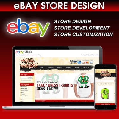 Ebay Store Design Template Shop Custom Mobile Responsive Listing Html 21 Ebay