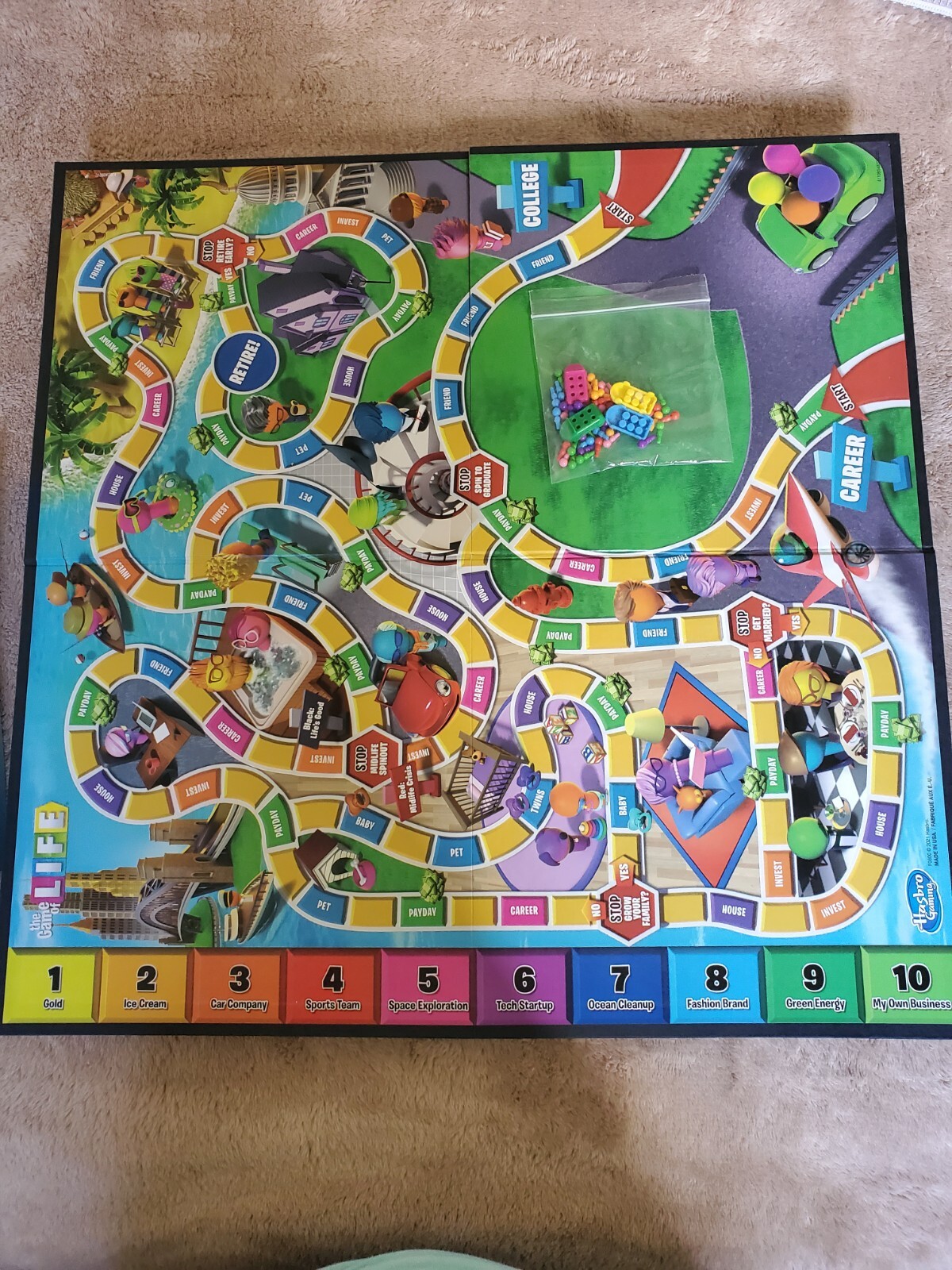 The Game Of Life Board Spaces