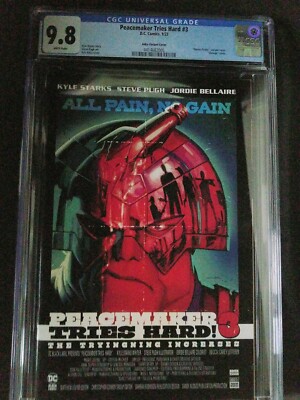 Peacemaker Tries Hard #3 Cover C Anka Movie Poster Variant CGC 9.8