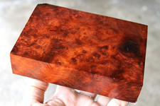 Amboyna Burl Blank for General Woodworking Knife Handle 4" 6" 1 3/8" 264
