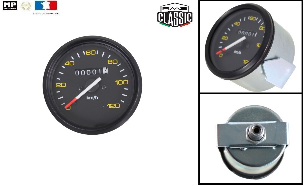 Compteur Kilométrique de Précision Vespa P 150 X Piaggio 1979-1983 en Verre Traité