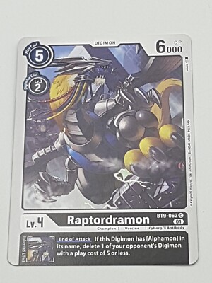 Digimon TCG Raptordramon NM