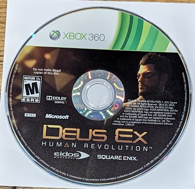 Deus Ex Human Revolution Xbox 360 -  Disc Only Loose Game