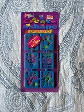 Vintage Lisa Frank Create A Shape 24 Mini Stencils 4 Stencil Sheets New Sealed