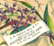 1870s I.S. Custer Son & Co. Millinery & Fancy...